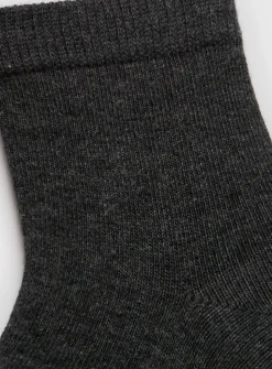 Plain Grey Socks 5 Pack 6-8.5