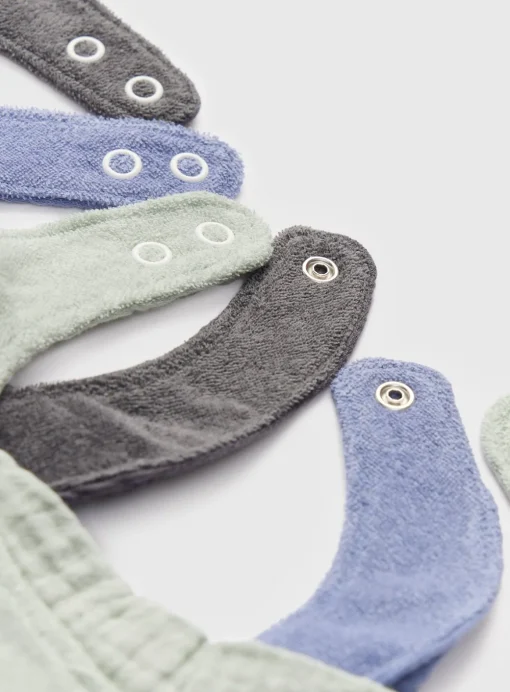 Plain Muslin Hanky Bibs 3 Pack One Size