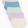 Plain Pastel Modal Blend Full Knickers 5 Pack 20