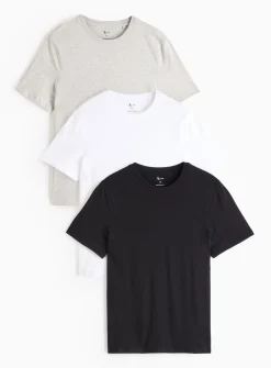Plain Regular Fit T-Shirts 3 Pack S