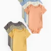 Plain Short Sleeve Bodysuits 7 pack 18-24 months