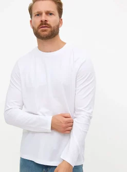 Plain White Long Sleeve T-Shirt XXL