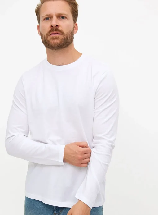 Plain White Long Sleeve T-Shirt XXL