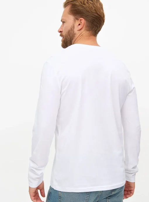 Plain White Long Sleeve T-Shirt XXL