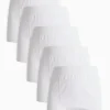 Plain White Trunks Five Pack 4-5 years