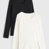 Pointelle Maximum Warmth Thermal Top 2 Pack L