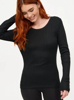 Pointelle Maximum Warmth Thermal Top 2 Pack L
