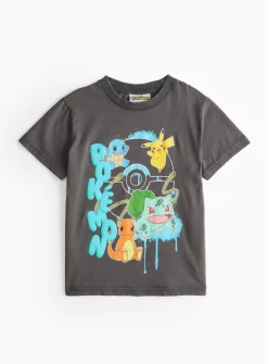 Pokemon Print Grey T-Shirt 7 years