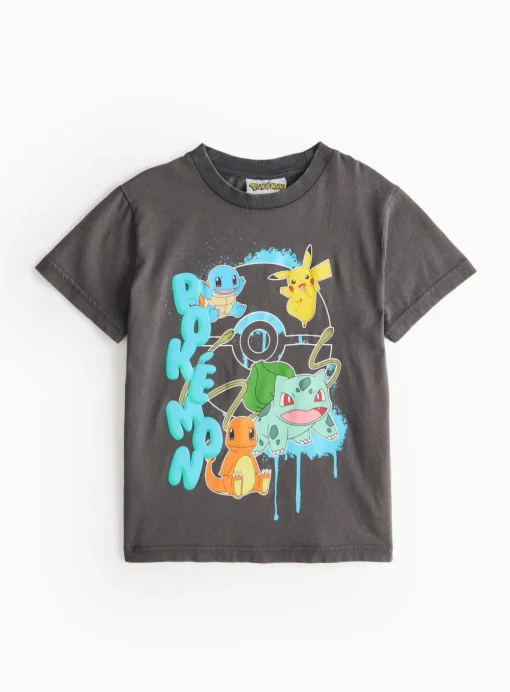 Pokemon Print Grey T-Shirt 7 years