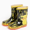 Pokemon Printed Yellow & Black Rubber Wellies 7 Infant
