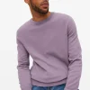 Purple Crew Neck Knitted Jumper M