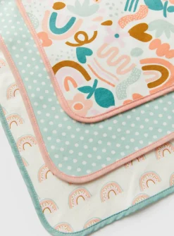 Rainbow Pull On Bibs 3 Pack One Size