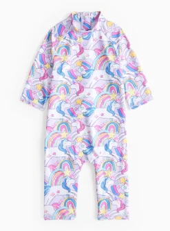 Rainbow Unicorn Sunsuit 1.5-2 years