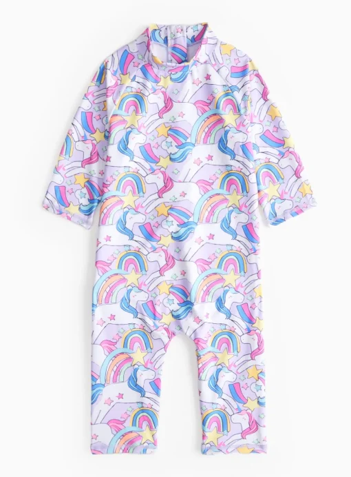 Rainbow Unicorn Sunsuit 1.5-2 years
