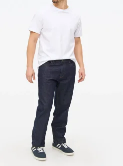 Raw Rinse Straight Leg Denim Jeans 34R