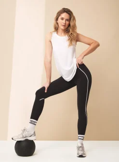 REAKTIV Black Training Legging With Reflective & Pocket Detail L