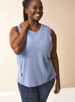 REAKTIV Blue Marl Swing Vest Top M
