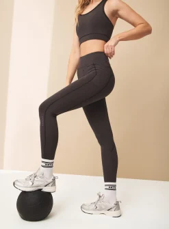 REAKTIV Charcoal Zip Pocket Training Leggings XXL