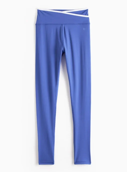 REAKTIV Cobalt Blue Soft Touch Yoga Wrap Waist Legging XL