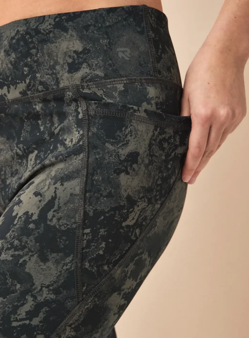 REAKTIV High Waisted Everyday Legging Camo Print L
