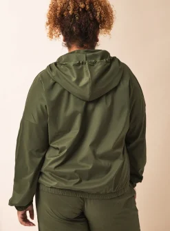 REAKTIV Khaki Shower Resistant Coord Training Zip-Through Jacket L