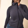 REAKTIV Navy Brushed Fleece Zip-Through Hoodie L