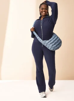 REAKTIV Navy Soft Touch Yoga Roll Top Jogger XXL