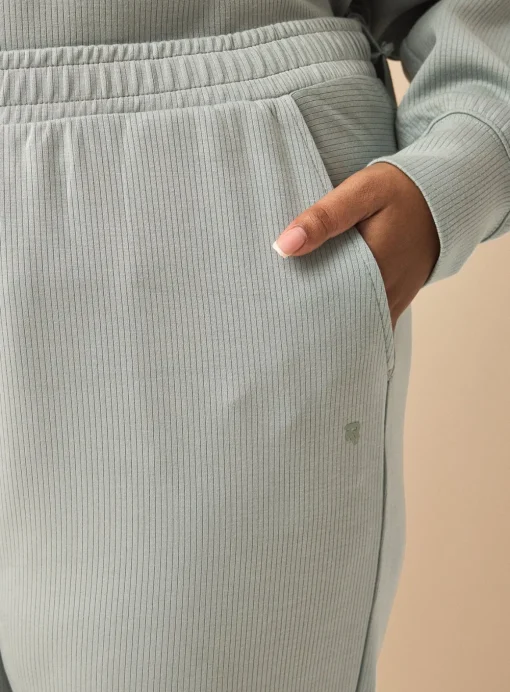 REAKTIV Sage Green Coord Soft Touch Luxe Ribbed Joggers L