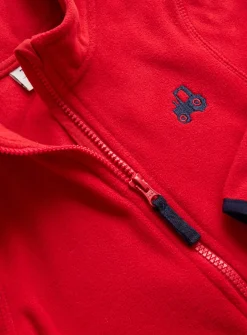 Red Core Zip-Through Fleece 1-2 years