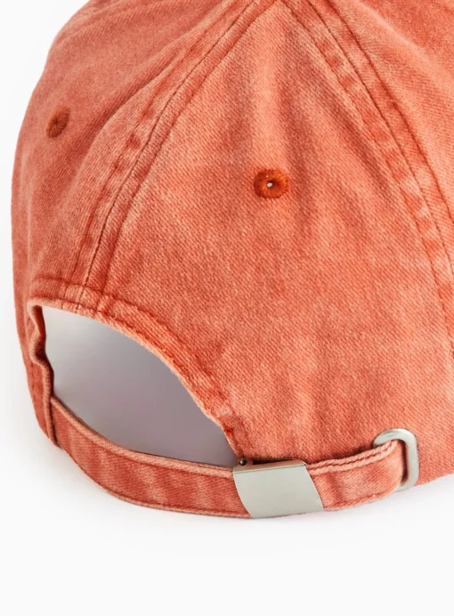 Red Embroidered Cap One Size