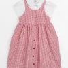 Red Gingham Dress & Top Set 12 years