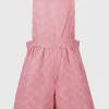 Red Gingham School Bibshorts 10 years