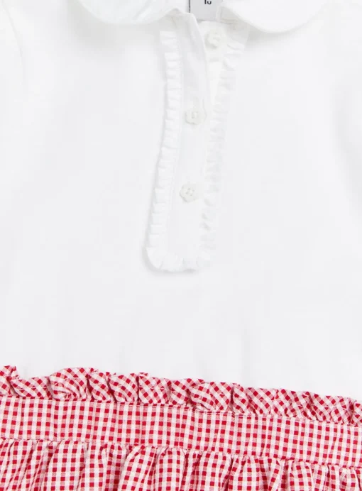 Red Gingham Twofer School Dress 4 years