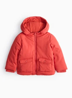 Red Hooded Puffer Coat 1-2 years