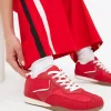Red Jogger Retro Style Trainers 6