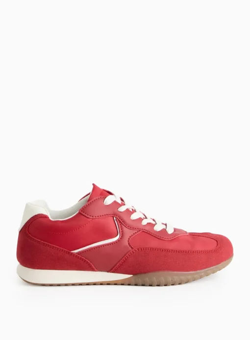 Red Jogger Retro Style Trainers 6