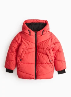 Red Padded Puffer Coat 7-8 years