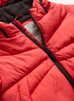 Red Padded Puffer Coat 7-8 years
