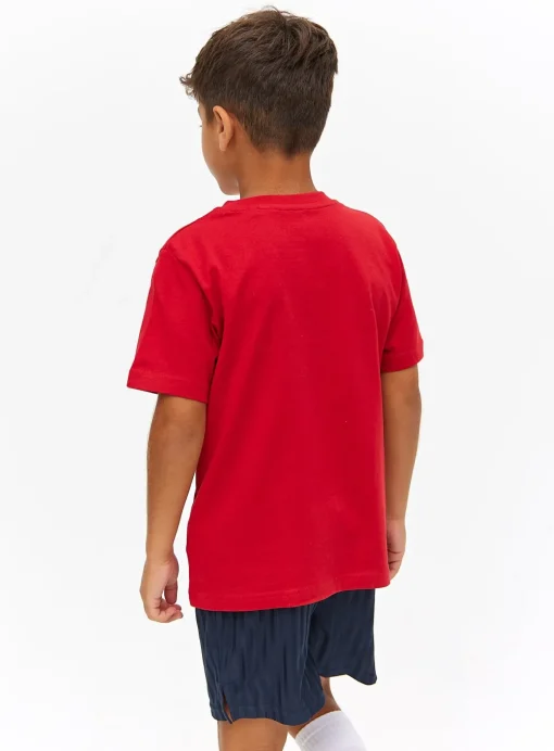 Red Plain School Sports T-Shirts 2 Pack 6 years
