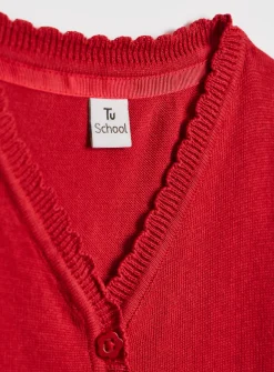 Red Scalloped Cardigan 2 Pack 4 years