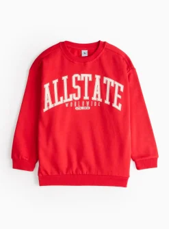 Red Slogan Sweatshirt 5 years