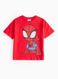 Red Spidey Character Print T-Shirt 1-2 years