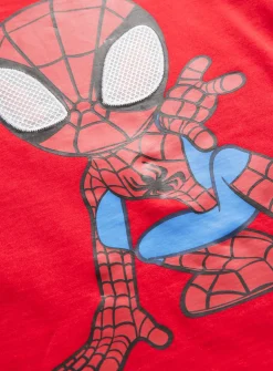 Red Spidey Character Print T-Shirt 1-2 years