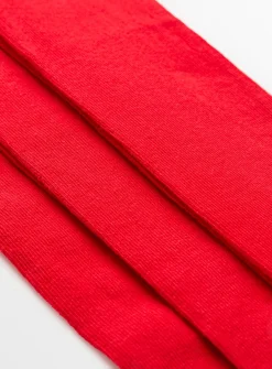 Red Super Soft Seamless Tights 5 Pack 3-4 years