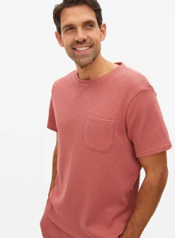 Red Textured Lounge T-Shirt XXL