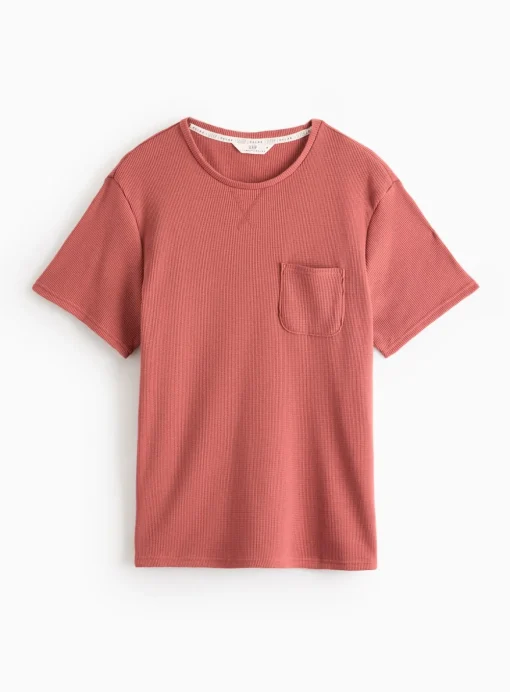 Red Textured Lounge T-Shirt XXL