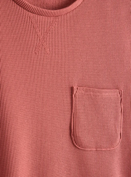 Red Textured Lounge T-Shirt XXL