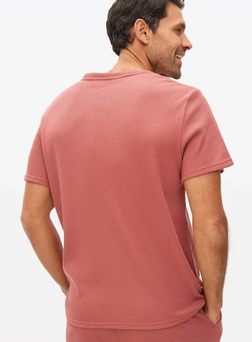 Red Textured Lounge T-Shirt XXL