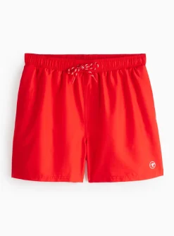 Red Woven Drawstring Swim Shorts XXL