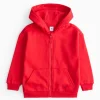 Red Zip Through Hoodie 1-2 years